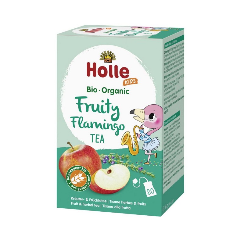 Ceai de fructe pentru copii, Fruity Flamingo, 36g 20 plicuri, Holle Bio-Organic