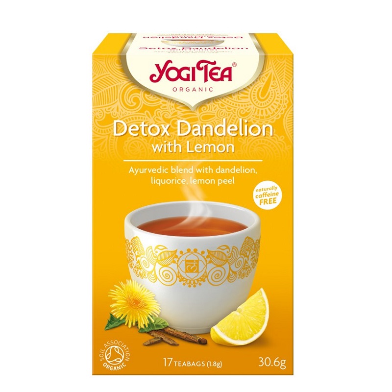Ceai detoxifiant cu lamaie, 17 plicuri, Yogi Tea