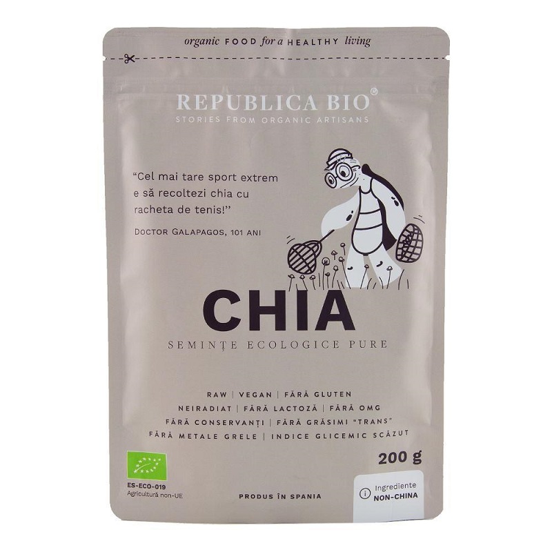 Seminte Eco de chia, 200 gr, Republica Bio