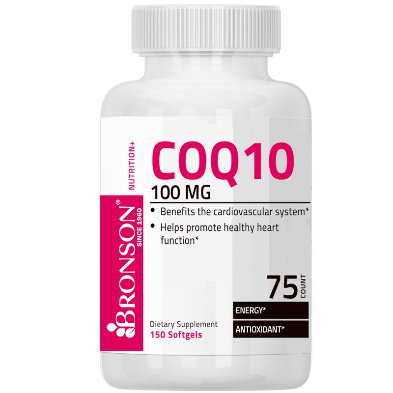 Coenzima Q10 100 mg, 150 capsule, Bronson Laboratories ...