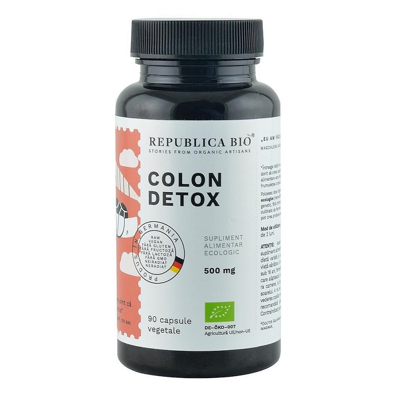 Colon Detox, 500 mg 90 capsule, Republica Bio