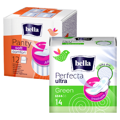 Absorbante intime Perfecta Ultra Green si Panty Soft, 14 buc, Bella