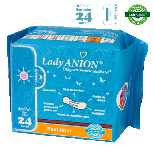 Absorbante Lady Anion, Pantiliner, 24 buc, AnionCare