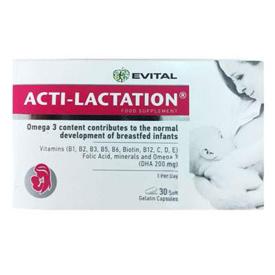 Acti-Lactation, 30 capsule, Evital