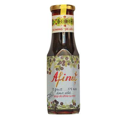 Sirop de afine cu miere Afinut, 230 ml, Prisaca Transilvania