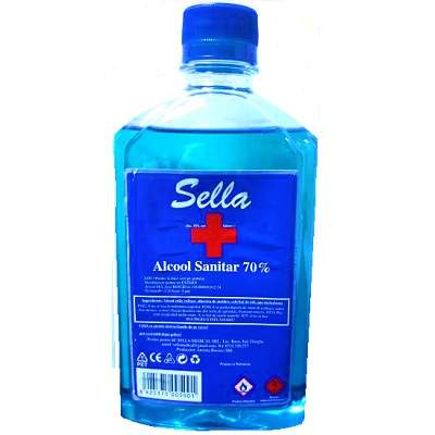 Alcool sanitar 70%, 500 ml, Sella