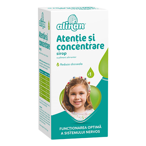 Alinan Atentie si Concentrare,  1an, 150 ml, Fiterman Pharma