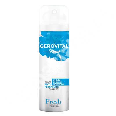 Antiperspirant deodorant, Fresh Gerovital Plant, 150ml, Farmec