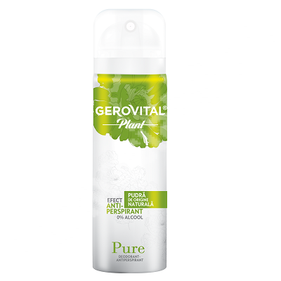 Antiperspirant deodorant, Pure Gerovital Plant, 150ml, Farmec