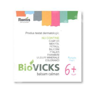 Balsam calmant pentru copii +6 luni BioVicks, 50 ml, Rontis