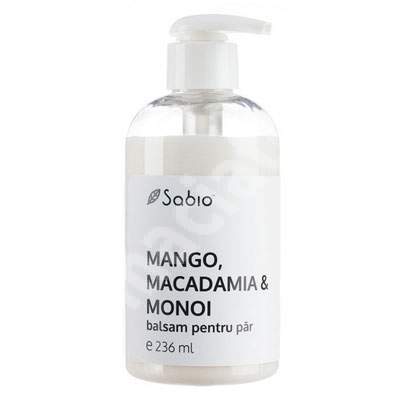 Balsam pentru par cu mango, macadamia si monoi, 236 ml, Sabio