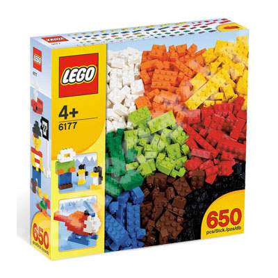 Basic Bricks Deluxe 4+ ani, 650 piese, L6177, Lego
