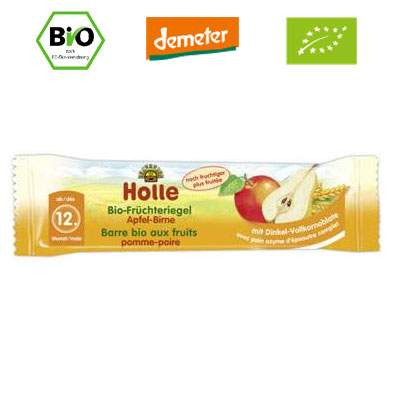 Baton Bio de fructe cu mere si pere, Gr. 12 luni, 25 g, Holle Baby Food