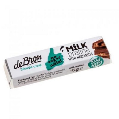 Baton de ciocolata si alune, 42 g, DeBron
