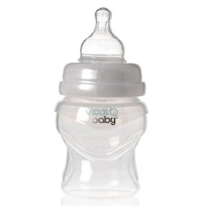 Biberon din silicon AirFlow, 150 ml, +0 luni, Vital Baby