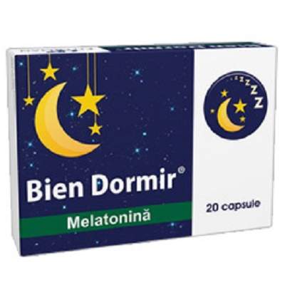 Bien Dormir cu Melatonina, 21 capsule, Fiterman Pharma