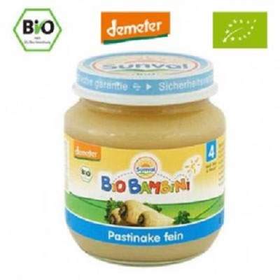Bio Bambini piure de pastarnac, 125 g, Sunval