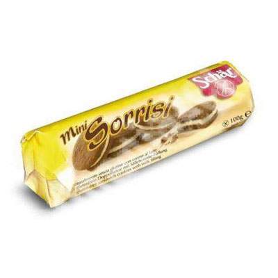 Biscuiti cu cacao si crema de vanilie fara gluten Mini Sorrisi, 100 g, Dr. Schar