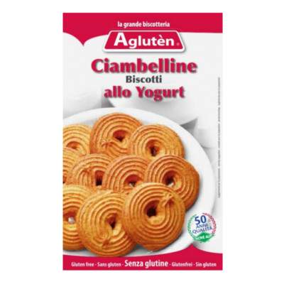 Biscuiti fara gluten cu iaurt Ciambelline, 200 g, Agluten 
