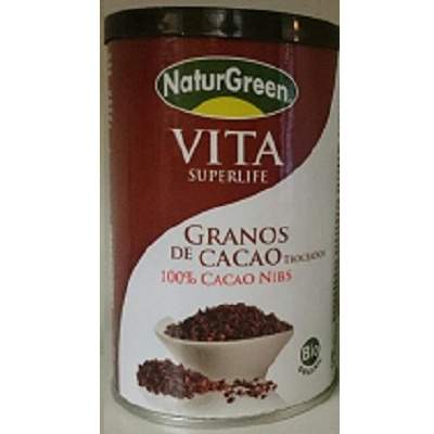Boabe despicate neprajite si nefermentate de cacao, eco, 200 gr, Naturgreen