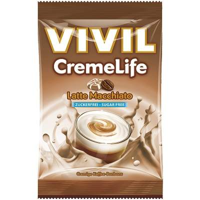 Bomboane cu aroma de Latte Macchiatto, 40g, Vivil