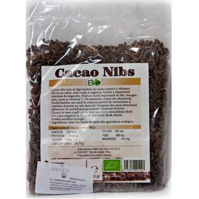 Cacao Nibs Bio , 200 gr, Managis