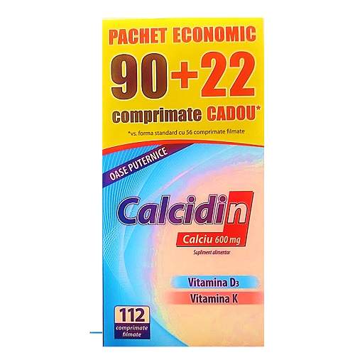 Calcidin, 90+22 comprimate, Zdrovit