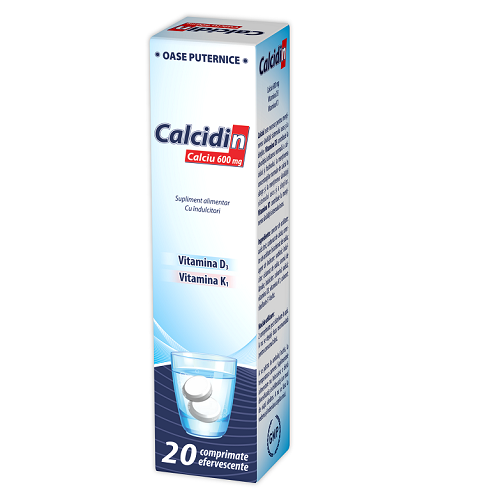 Calcidin Efervescent, 20 cpr, Zdrovit