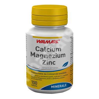 Calciu Magneziu Zinc, 100 tablete, WALMARK