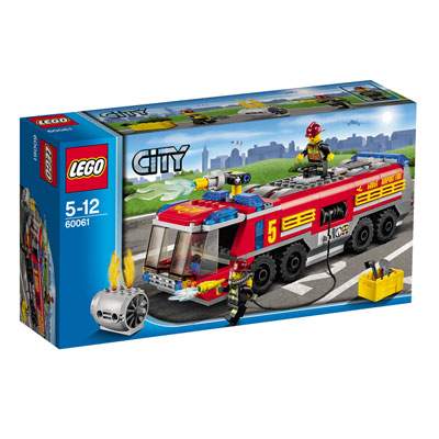 Camion de pompieri al aeroportului City, 5-12 ani, L60061, Lego