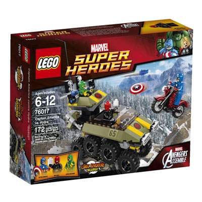 Capitanul America contra Hydra Super Herdes, 6-12 ani, L76017, Lego