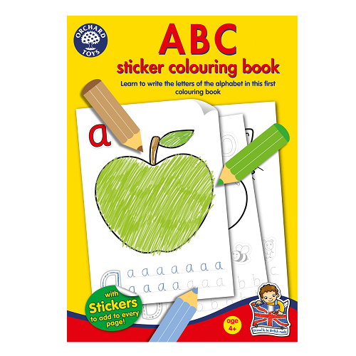 Carte de colorat cu activitati in limba engleze ABC, Orchard Toys