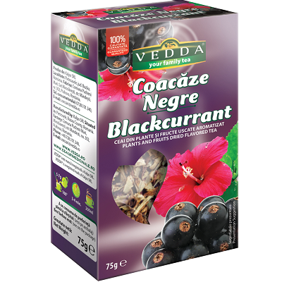 Ceai de coacaze negre, 75 g, Vedda