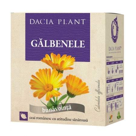 Ceai de galbenele, 50 g, Dacia Plant