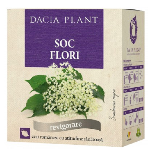 Ceai din Flori de Soc, 50 g, Dacia Plant
