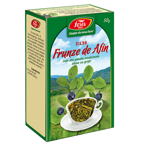 Ceai din frunze de afin, D136, 50 g, Fares