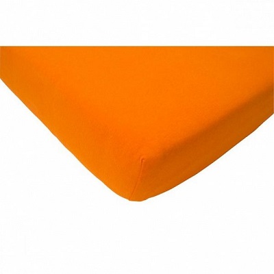 Cearceaf 100% bumbac portocaliu, 120x60 cm, 40300008, Bimbi Pirulos