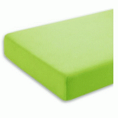 Cearceaf 100% bumbac, verde, 120x60 cm, Bimbi Pirulos