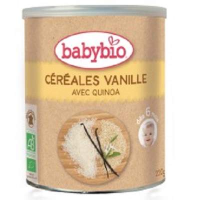 Cereale Bio cu vanilie si quinoa, +6 luni, 220g, BabyBio