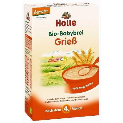 Cereale Bio din gris Organic, 4 luni, 250 g, Holle Baby Food