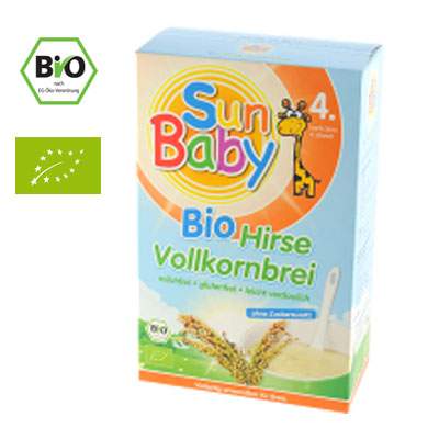 Cereale Bio din mei, Gr. 4 luni, 250 g, Sun Baby Food