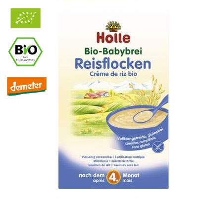 Cereale Bio din orez organic, Gr. 4 luni, 250 g, Holle Baby Food