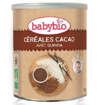 Cereale Bio din quinoa si cacao, +8 luni, 220 g, BabyBio