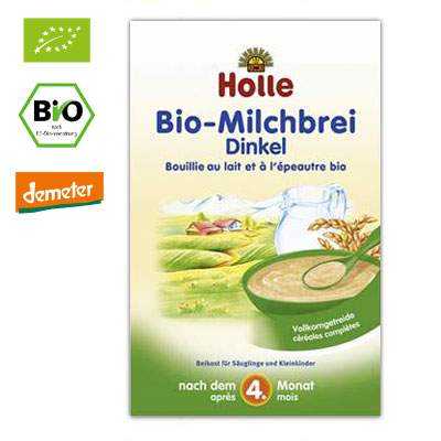 Cereale Bio instant din grau spelt, Gr. 4 luni, 250 g, Holle Baby Food