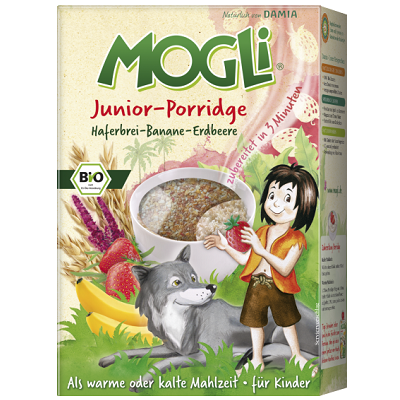 Cereale Bio organic din ovaz - Junior, 375g, Mogli