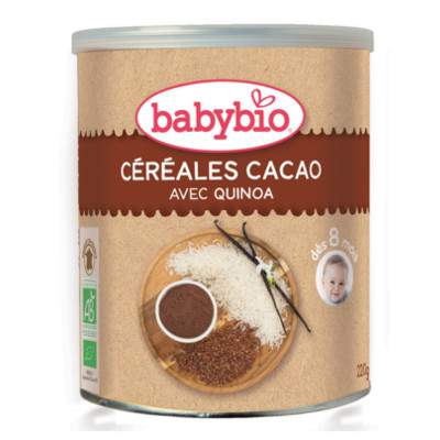 Cereale cu cacao si quinoa, Gr. +8 luni, 220 g, Babybio