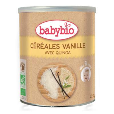 Cereale cu vanilie si quinoa, Gr. +6 luni, 220 g, Babybio