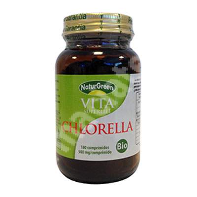 Chlorella, 180 comprimate, NaturGreen