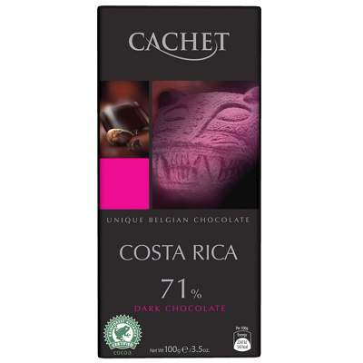 Ciocolata neagra 71% Costa Rica, 100 g, Cachet