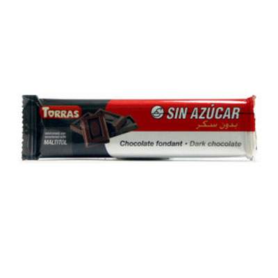 Ciocolata neagra dietetica, 30 g, Torras